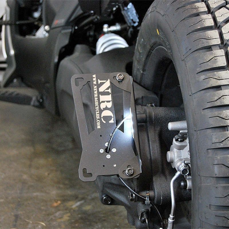 New Rage Cycles 19+ Can-Am Ryker Side Mount License Plate (2 Position)-Misc Powersports-New Rage Cycles-NEWRYKER-SIDE-SMINKpower Performance Parts