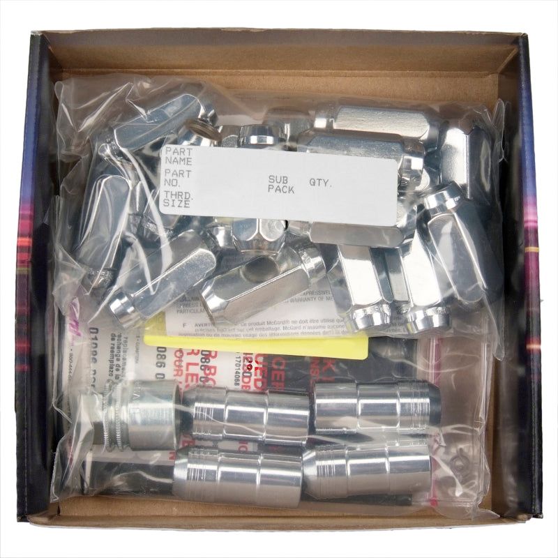 McGard 6 Lug Hex Install Kit w/Locks (Cone Seat Nut) M14X1.5 / 22mm Hex / 1.945in. Length - Chrome-Lug Nuts-McGard-MCG84638-SMINKpower Performance Parts