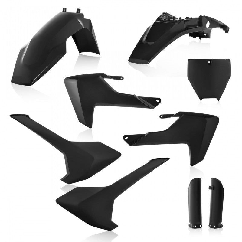 Acerbis 17+ Husqvarna TC65 Full Plastic Kit - Black-Plastics-Acerbis-ACB2731980001-SMINKpower Performance Parts