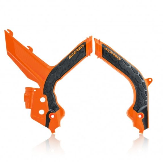 Acerbis 19-22 KTM SX125-250/SX-F/XC-F250-450/XC250/300/XC250-300tpi Frame Guard X Grip - Org/Blk-Plastics-Acerbis-ACB2733445225-SMINKpower Performance Parts