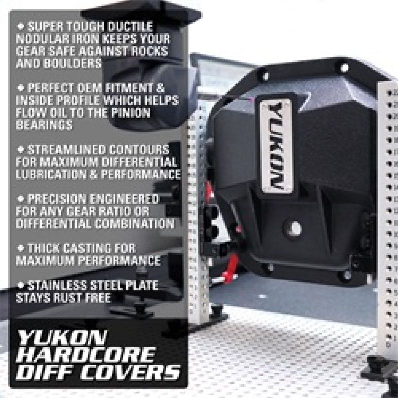 Yukon Gear Hardcore Diff Cover for Dana 44 - Nodular Iron Yukon Cover-Diff Covers-Yukon Gear & Axle-YUKYHCC-D44-SMINKpower Performance Parts