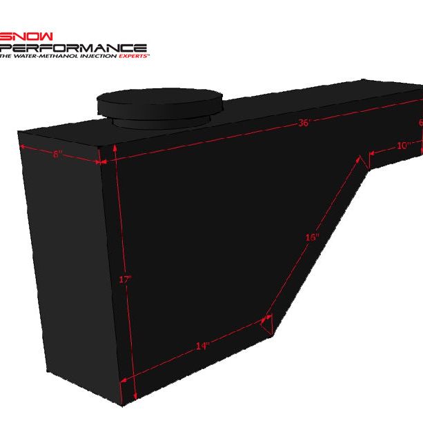 Snow Performance 10 Gallon Tool Box Style Reservoir (Incl Front Bracket & Hardware)-Reservoirs-Snow Performance-SNOSNO-40015-SMINKpower Performance Parts