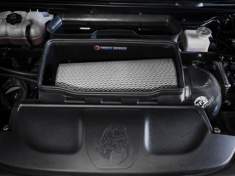 aFe 21-23 RAM 1500 TRX Track Series Carbon Fiber Cold Air Intake System w/ Pro DRY S-Cold Air Intakes-aFe-AFE57-10022D-SMINKpower Performance Parts