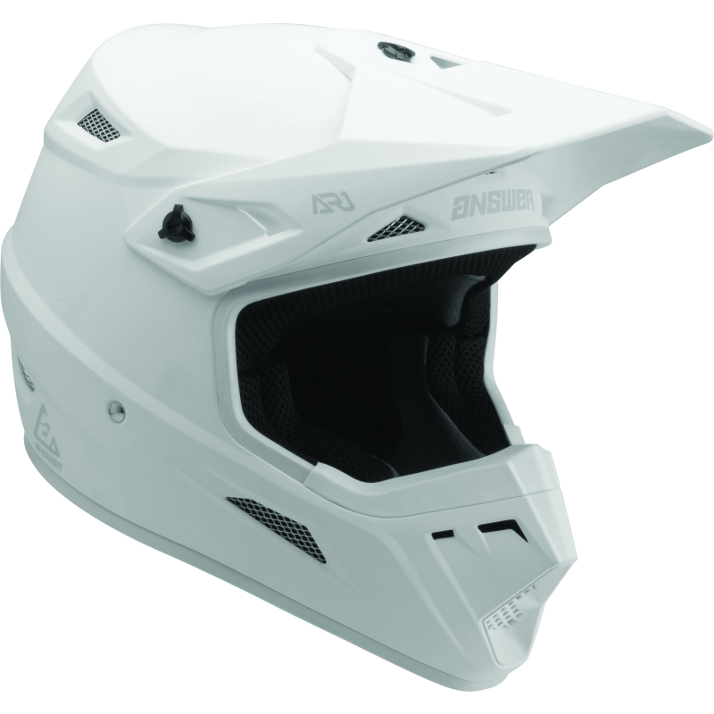 Answer AR1 Solid Helmet White Youth - Medium