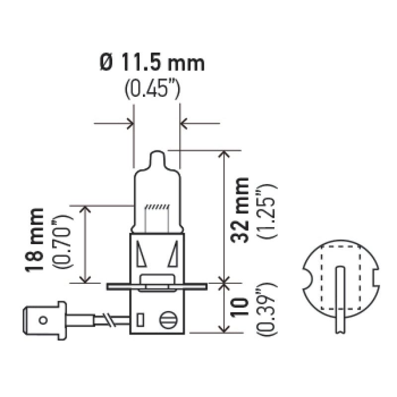 Hella Optilux H3 12V/55W XY Extreme Yellow Bulb-Bulbs-Hella-HELLAH71070662-SMINKpower Performance Parts