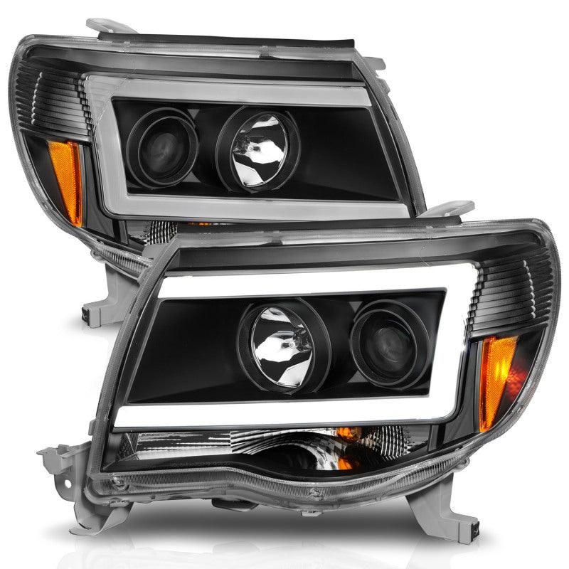 ANZO 05-09 Toyota Tacoma Projector Light Bar Style Headlights w/ C Light Bar - SMINKpower Performance Parts ANZ111517 ANZO