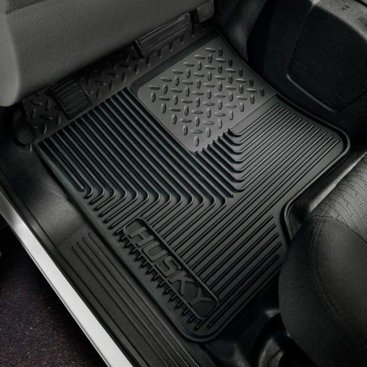 Husky Liners 08-10 Ford F-250/F-350/F-450 SuperDuty Heavy Duty Black Front Floor Mats-Floor Mats - Rubber-Husky Liners-HSL51201-SMINKpower Performance Parts