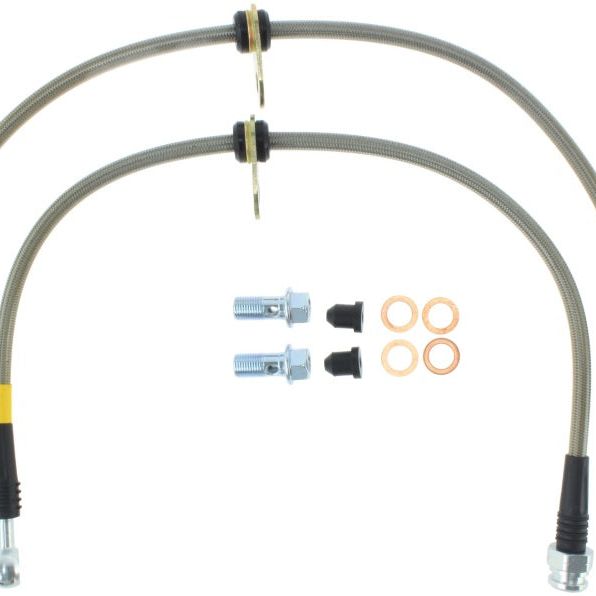 StopTech 07-13 Acura MDX Front SS Brake Lines-Brake Line Kits-Stoptech-STO950.40015-SMINKpower Performance Parts