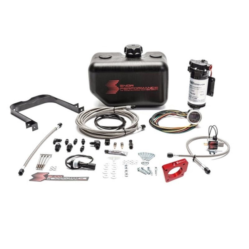 Snow Performance 05-14 STI Stg 2 Boost Cooler Water Injection Kit w/SS Brd Line & 4AN Fittings-Water Meth Kits-Snow Performance-SNOSNO-2110-BRD-SMINKpower Performance Parts
