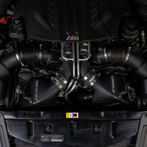 Mishimoto 12-16 BMW F10 M5 Intercooler Kit (Wrinkle Black) - SMINKpower Performance Parts MISMMINT-F10-12WBK Mishimoto
