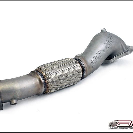 AMS Performance 08-15 Mitsubishi EVO X Widemouth Downpipe w/Turbo Outlet Pipe - SMINKpower Performance Parts AMSAMS.04.05.0001-1 AMS