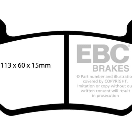 EBC 08-11 Lotus Exige 1.8 Supercharged (240) Yellowstuff Front Brake Pads-Brake Pads - Performance-EBC-EBCDP41377R-SMINKpower Performance Parts