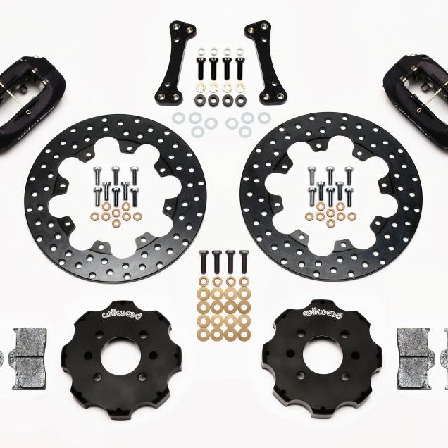 Wilwood Forged Dynalite Front Drag Kit Drilled Rotor Integra/Civic w/Fac.262mm Rtr - wilwood-forged-dynalite-front-drag-kit-drilled-rotor-integra-civic-w-fac-262mm-rtr