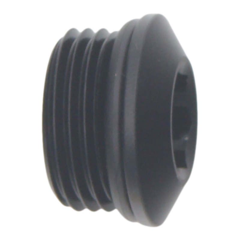 DeatschWerks 8AN ORB Male Plug Low Profile Internal Allen/Hex (Incl O-Ring) Anodized Matte Black - SMINKpower Performance Parts DWK6-02-0718-B DeatschWerks