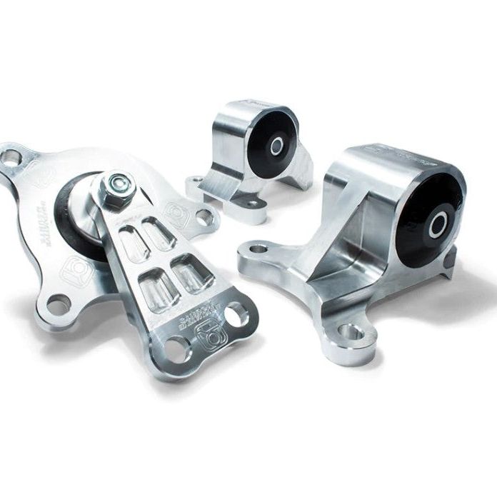 Innovative 02-06 Acura RSX K-Series Silver Aluminum Mounts 95A Bushings (Not K24 Trans)-Engine Mounts-Innovative Mounts-INMB90650-95A-SMINKpower Performance Parts