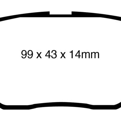 EBC 09-10 Pontiac Vibe 1.8 Redstuff Rear Brake Pads-Brake Pads - Performance-EBC-EBCDP31947C-SMINKpower Performance Parts