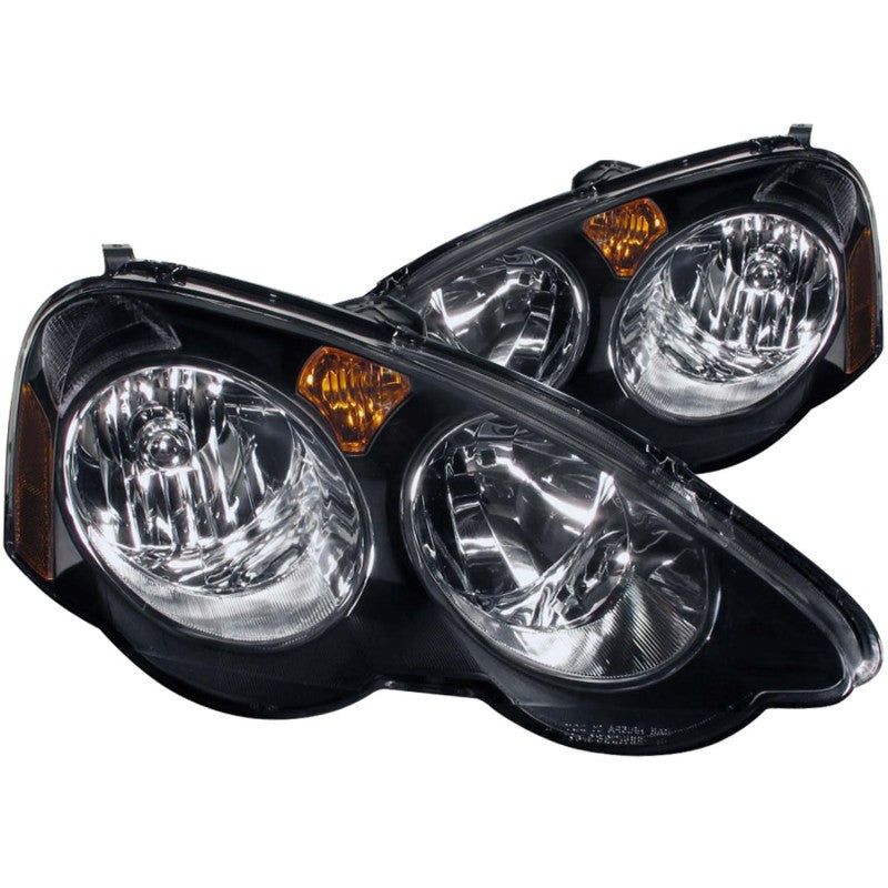 ANZO 2002-2004 Acura Rsx Crystal Headlights Black-Headlights-ANZO-ANZ121209-SMINKpower Performance Parts