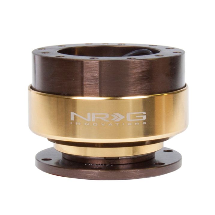 NRG Quick Release Gen 2.0 - Bronze Body / Chrome Gold Ring-Quick Release Adapters-NRG-NRGSRK-200BR-CG-SMINKpower Performance Parts