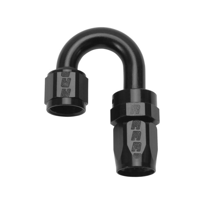 Russell Performance -6 AN Black 180 Degree Full Flow Swivel Hose End - SMINKpower Performance Parts RUS613505 Russell