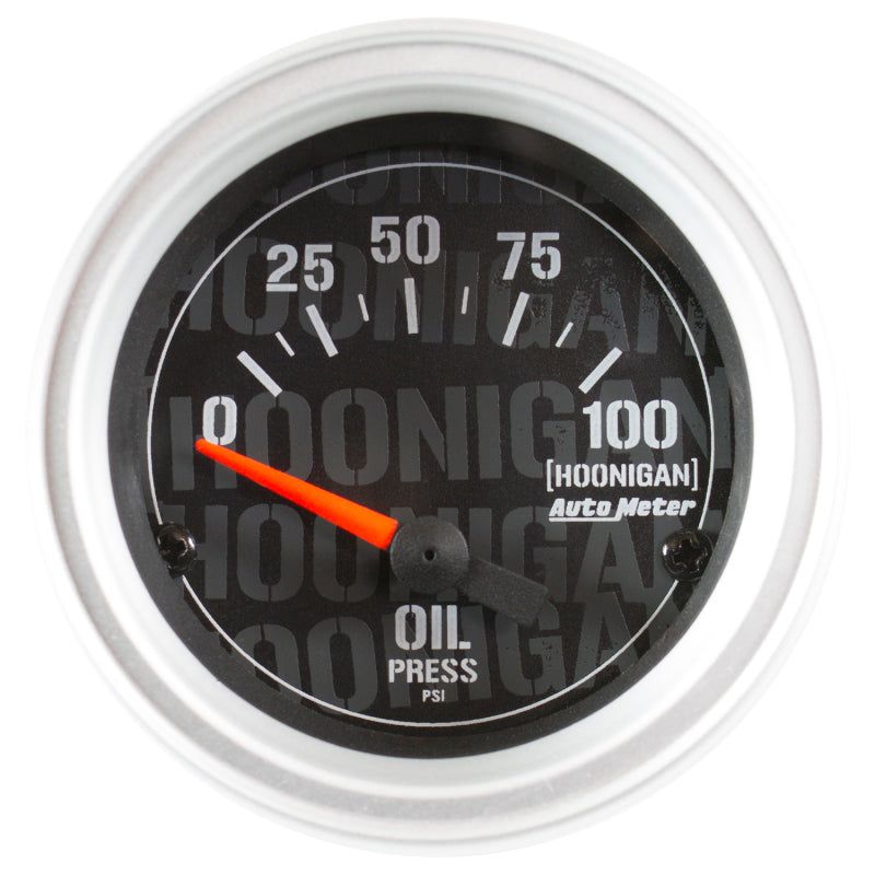 Autometer Hoonigan 52mm 100psi Full Electronic Oil Pressure Gauge-Gauges-AutoMeter-ATM4327-09000-SMINKpower Performance Parts
