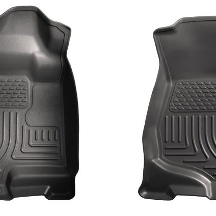 Husky Liners 07-14 Cadillac Escalade ESV/EXT Weatherbeater Black Front Floor Liners-Floor Mats - Rubber-Husky Liners-HSL18201-SMINKpower Performance Parts