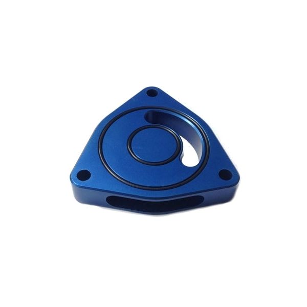 Torque Solution Blow Off BOV Sound Plate (Blue): Hyundai Genesis Coupe 2.0T ALL-Blow Off Valves-Torque Solution-TQSTS-GEN-002BU-SMINKpower Performance Parts