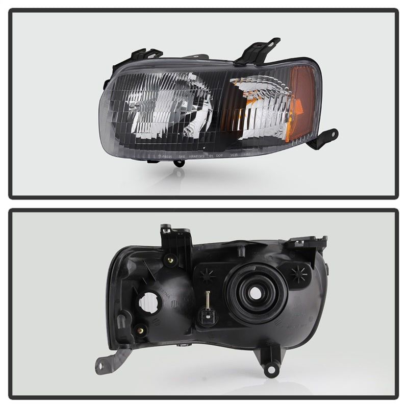 xTune 01-04 Ford Escape OEM Style Headlights - Black (HD-JH-FESCA01-AM-BK)-Headlights-SPYDER-SPY9042591-SMINKpower Performance Parts