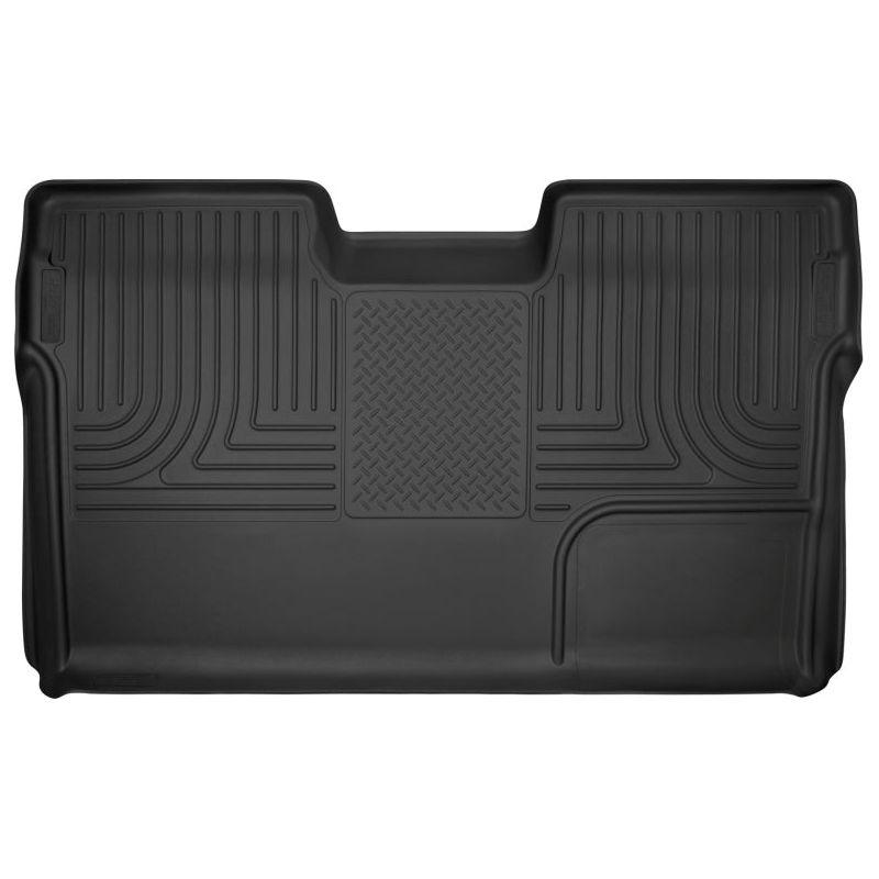 Husky Liners 09-14 Ford F-150 SuperCrew Cab X-Act Contour Second Row Seat Floor Liner - Black-Floor Mats - Rubber-Husky Liners-HSL53391-SMINKpower Performance Parts