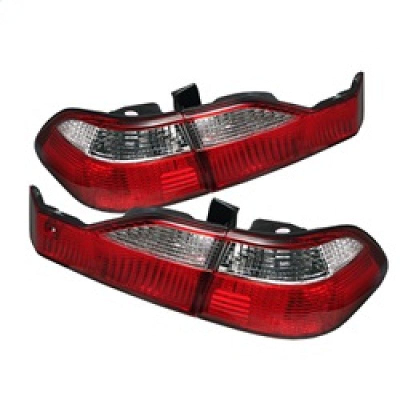 Spyder Honda Accord 98-00 4Dr Euro Style Tail Lights Red Clear ALT-YD-HA98-RC-Tail Lights-SPYDER-SPY5004352-SMINKpower Performance Parts