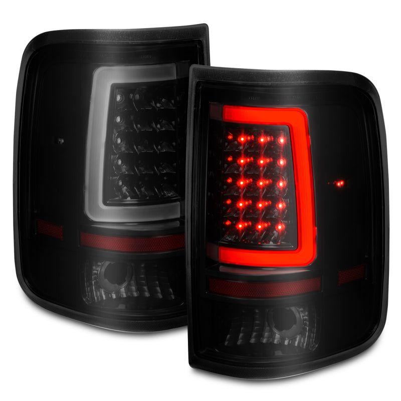 ANZO 2004-2006 Ford F-150 LED Tail Lights w/ Light Bar Black Housing Smoke Lens-Tail Lights-ANZO-ANZ311343-SMINKpower Performance Parts