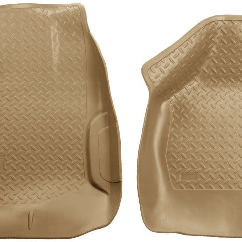 Husky Liners 00-07 Ford F Series SuperDuty Reg./Super/Super Crew Cab Classic Style Tan Floor Liners-Floor Mats - Rubber-Husky Liners-HSL33853-SMINKpower Performance Parts