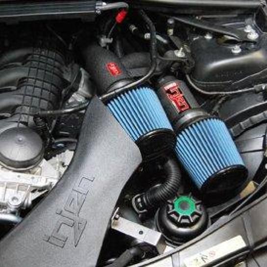 Injen 07-09 335i E92 / 08-09 135i E82 3.0L L6 Twin intake Wrinkle Black Short Ram Intake-Cold Air Intakes-Injen-INJSP1125WB-SMINKpower Performance Parts