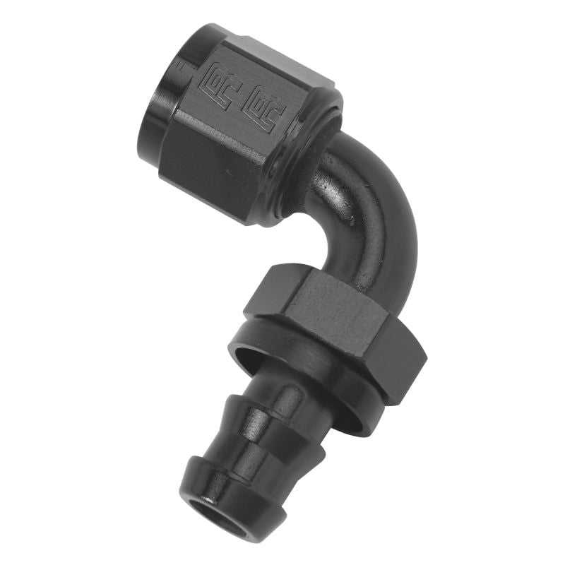 Russell Performance -6 AN Twist-Lok 90 Degree Hose End (Black) - SMINKpower Performance Parts RUS624163 Russell
