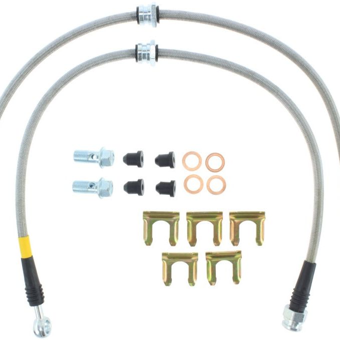 StopTech Evo 8 & 9 Stainless Steel Front Brake lines-Brake Line Kits-Stoptech-STO950.46005-SMINKpower Performance Parts