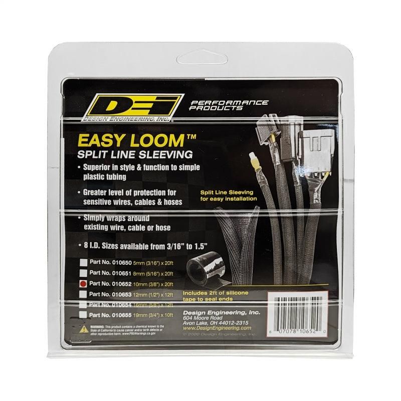 DEI Split Wire Sleeve Easy Loom 10mm-3/8in x 20 Black - SMINKpower Performance Parts DEI10652 DEI