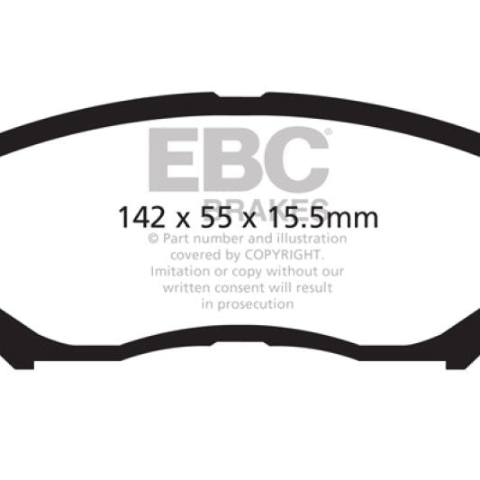 EBC 12+ Mazda CX-5 2 Ultimax2 Front Brake Pads - SMINKpower Performance Parts EBCUD1623 EBC
