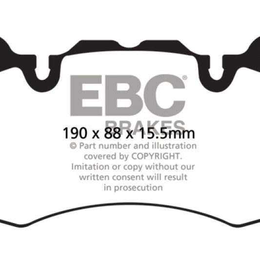 EBC 13+ Land Rover Range Rover 3.0 Supercharged Extra Duty Front Brake Pads