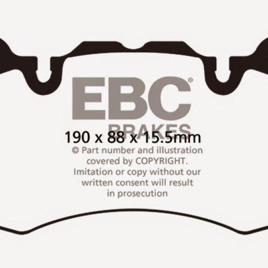 EBC 13+ Land Rover Range Rover 3.0 Supercharged Extra Duty Front Brake Pads-Brake Pads - Performance-EBC-EBCED92064-SMINKpower Performance Parts