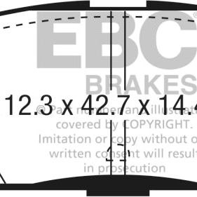 EBC 2016 Mazda CX-5 2.0L Redstuff Rear Brake Pads - SMINKpower Performance Parts EBCDP33071C EBC