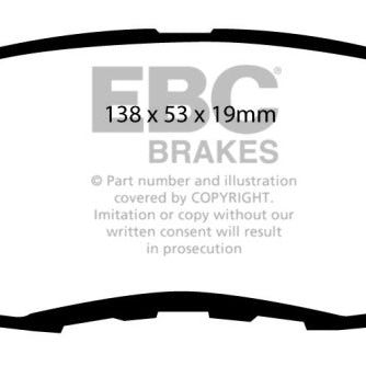 EBC 97 Acura CL 2.2 Greenstuff Front Brake Pads-Brake Pads - Performance-EBC-EBCDP2812/2-SMINKpower Performance Parts