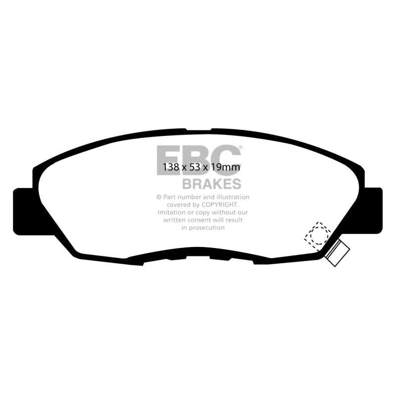 EBC 97 Acura CL 2.2 Yellowstuff Front Brake Pads-Brake Pads - Performance-EBC-EBCDP4812/2R-SMINKpower Performance Parts