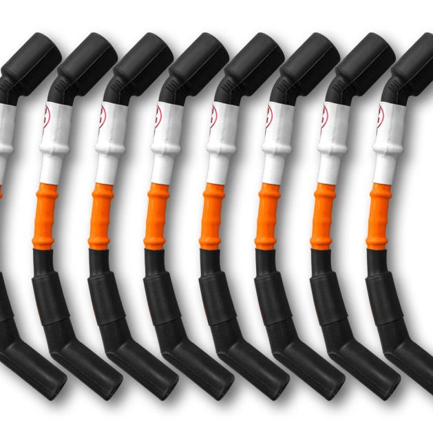 Kooks 10mm Spark Plug Wires - Orange w/Black Boots (8 pc. Set)-Spark Plug Wire Sets-Kooks Headers-KSH750203-SMINKpower Performance Parts