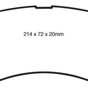 EBC 09-11 Dodge Ram 2500 Pick-up 5.7 2WD/4WD Yellowstuff Front Brake Pads-Brake Pads - Performance-EBC-EBCDP41847R-SMINKpower Performance Parts