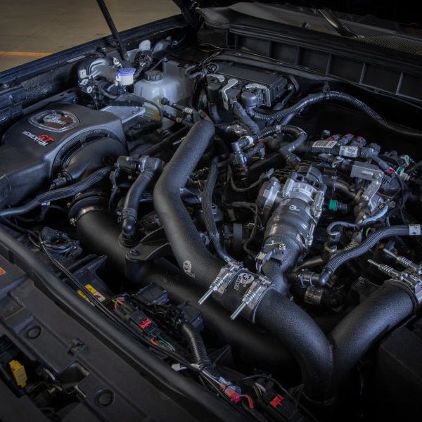 aFe Momentum GT Cold Air Intake System w/ Pro DRY S Filter Ford Bronco 2021 V6-2.7L (tt) - SMINKpower Performance Parts AFE50-70081D aFe