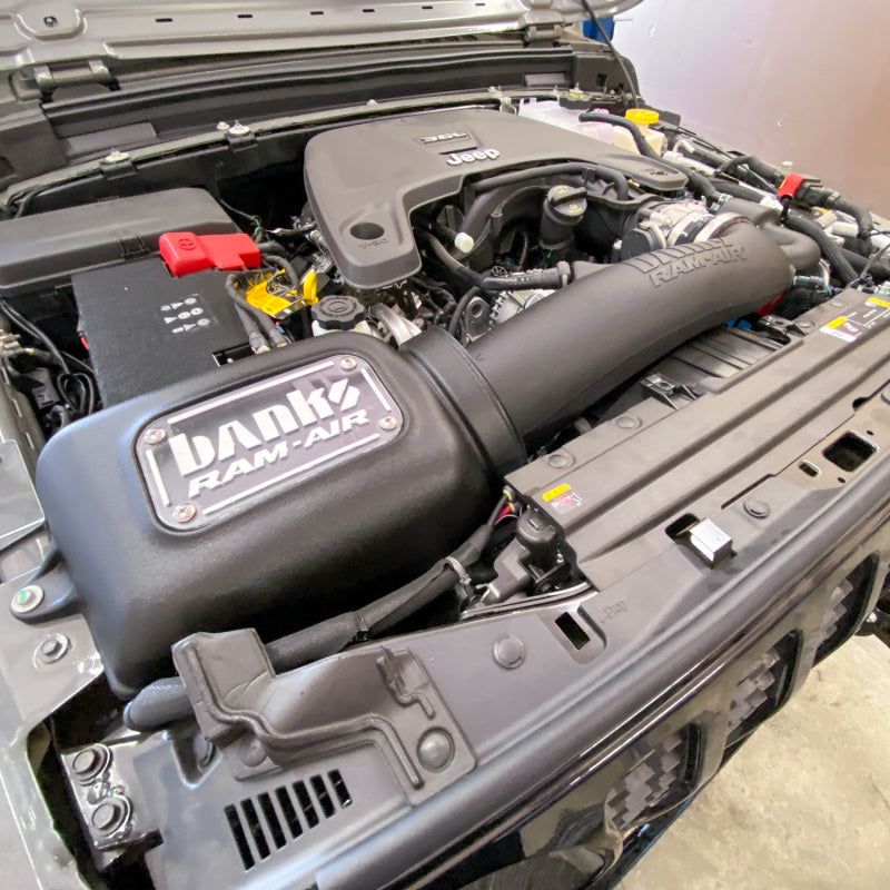 Banks Power 18-20 Jeep 3.6L Wrangler (JL) Ram-Air Intake System - Dry Filter-Short Ram Air Intakes-Banks Power-GBE41843-D-SMINKpower Performance Parts