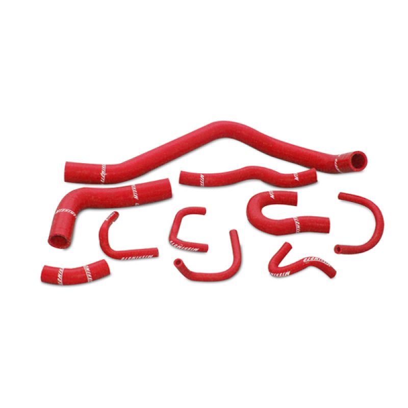 Mishimoto 88-91 Honda Civic Red Silicone Hose Kit-Hoses-Mishimoto-MISMMHOSE-CIV-88RD-SMINKpower Performance Parts