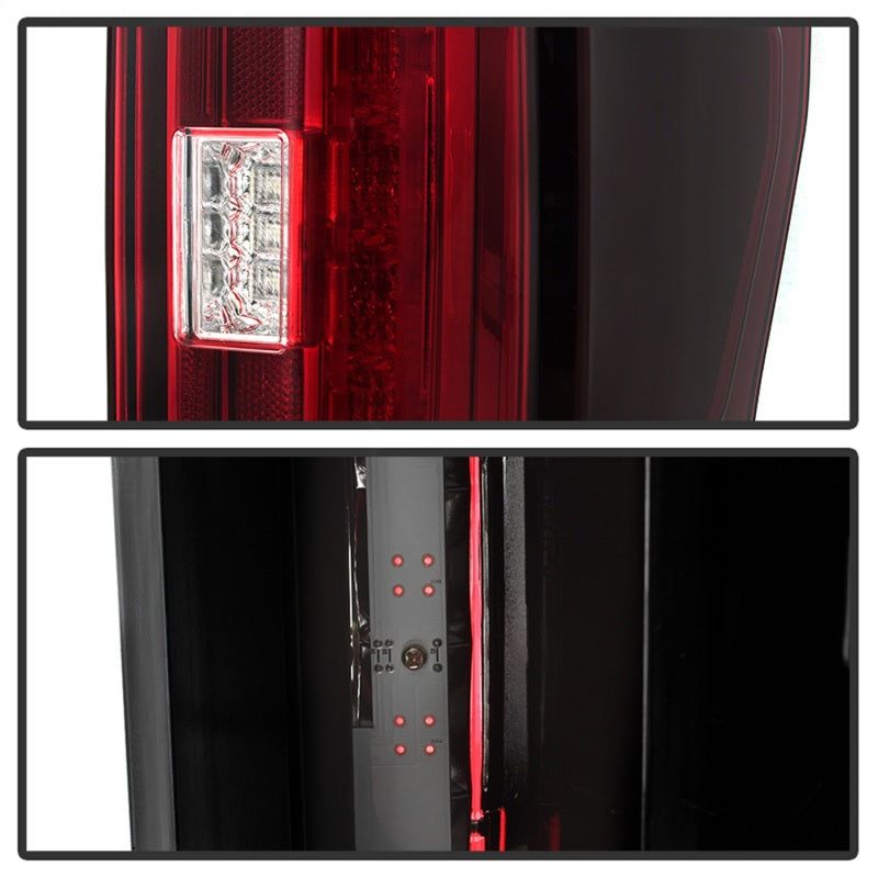 Spyder 17-18 Ford F-250 SD (w/Blind Spot Sensor) LED Tail Lights - Red Clr (ALT-YD-FS17BS-LED-RC)-Tail Lights-SPYDER-SPY5085634-SMINKpower Performance Parts