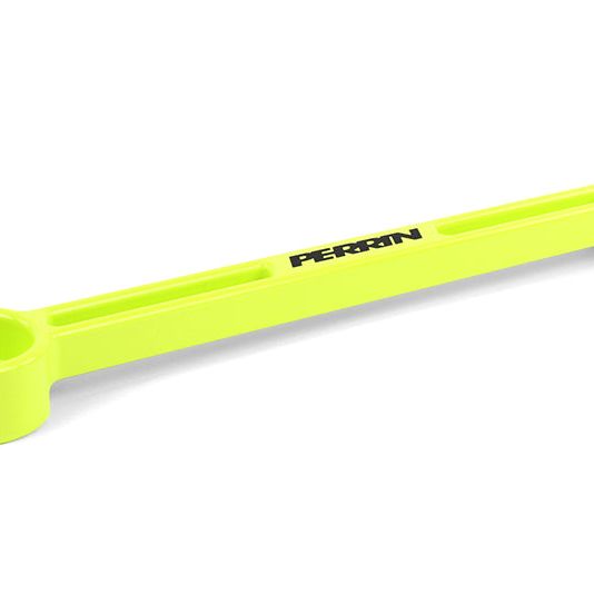 Perrin 93-22 Impreza/02-22 WRX/04-21 STI/13-20 & 2022 BRZ/2022 GR86 Battery Tie Down - Neon Yellow-Battery Tiedowns-Perrin Performance-PERPSP-ENG-700NY-SMINKpower Performance Parts
