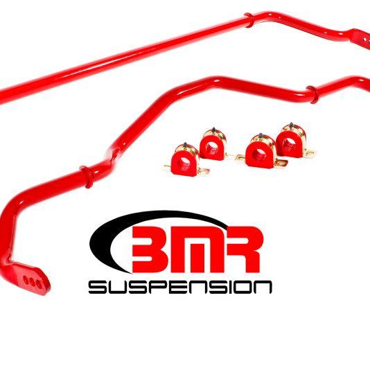 BMR 16-17 6th Gen Camaro Front & Rear Sway Bar Kit w/ Bushings - Red-Sway Bars-BMR Suspension-BMRSB052R-SMINKpower Performance Parts