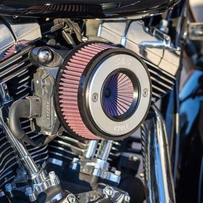 S&S Cycle 08-16 Touring/16-17 Softail Stealth Air Stinger Kit w/ S&S Ring-Air Intake Components-S&S Cycle-SSC170-0715A-SMINKpower Performance Parts